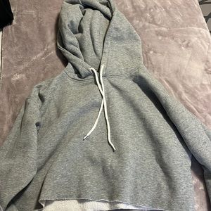 Target wild fable cropped grey hoodie